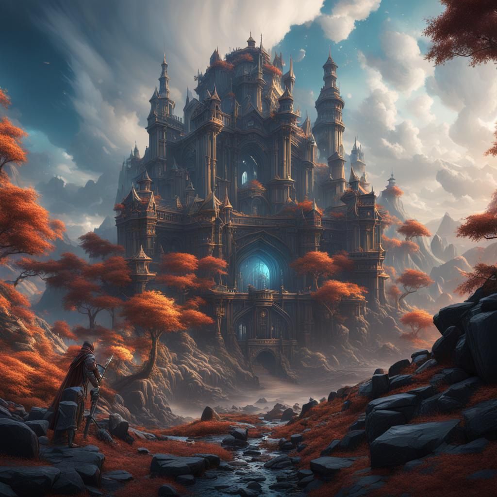 Fantastical Matte Painting in Deep Color