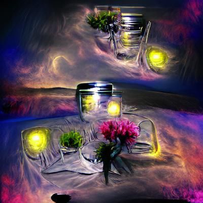 Night Sky in a Jar: Neon Photoillustration