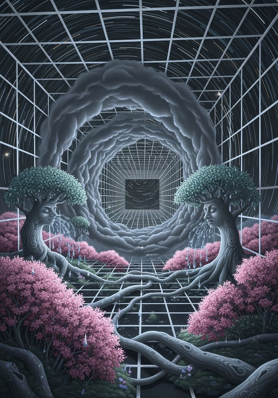 Neongray Hallucinating Vines That Shine