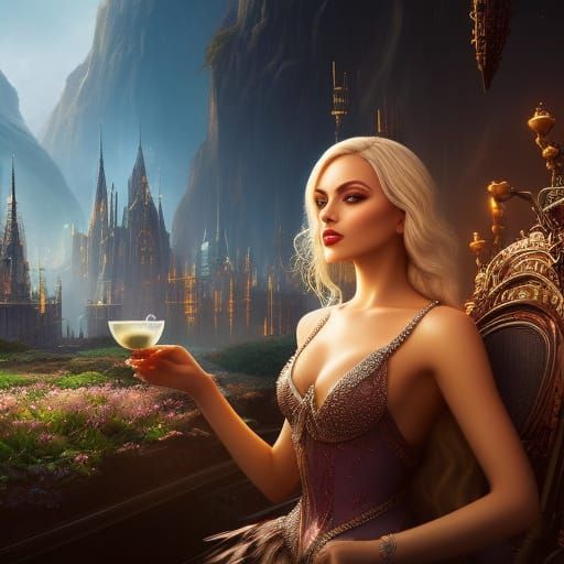 drinking a glass of wine