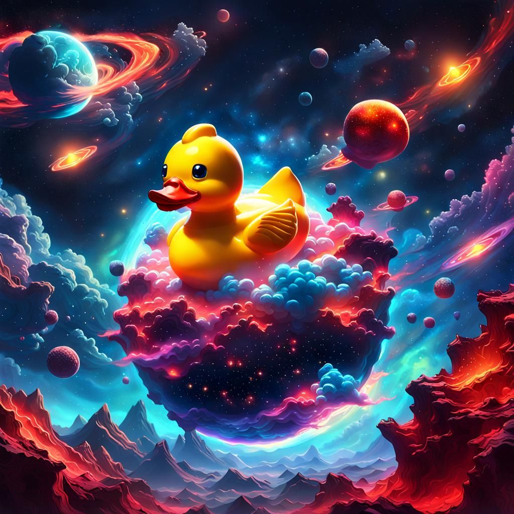 A Rubber Ducky in a Nebula Sky