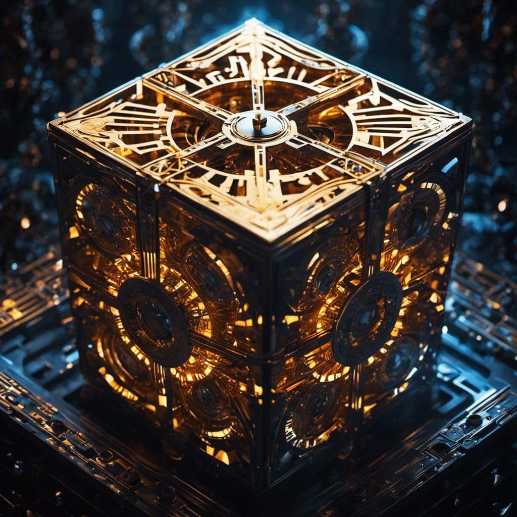 Binary Radiant TimeCube Digital Illustration