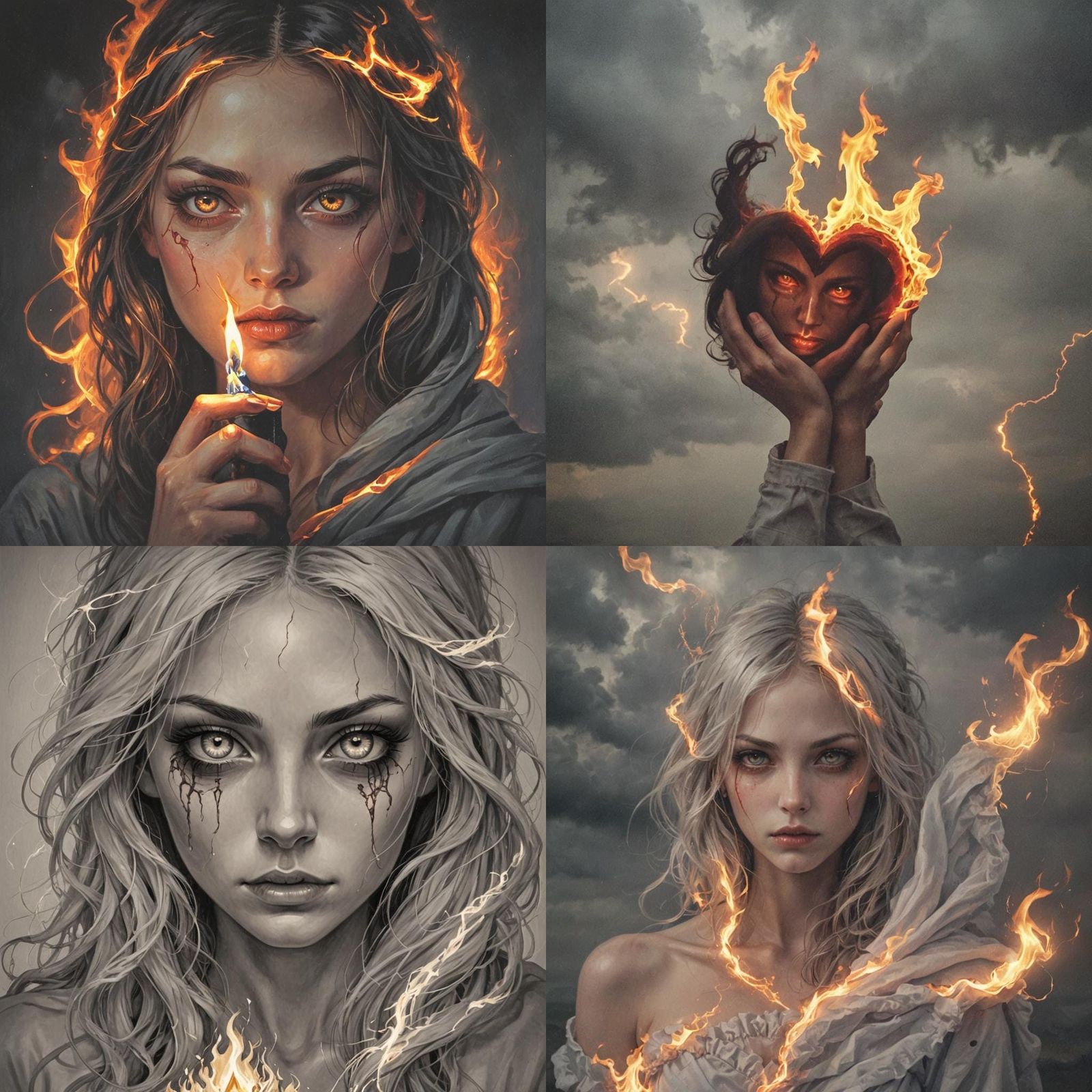 Burning Flame: A Devilish Dance of Fire