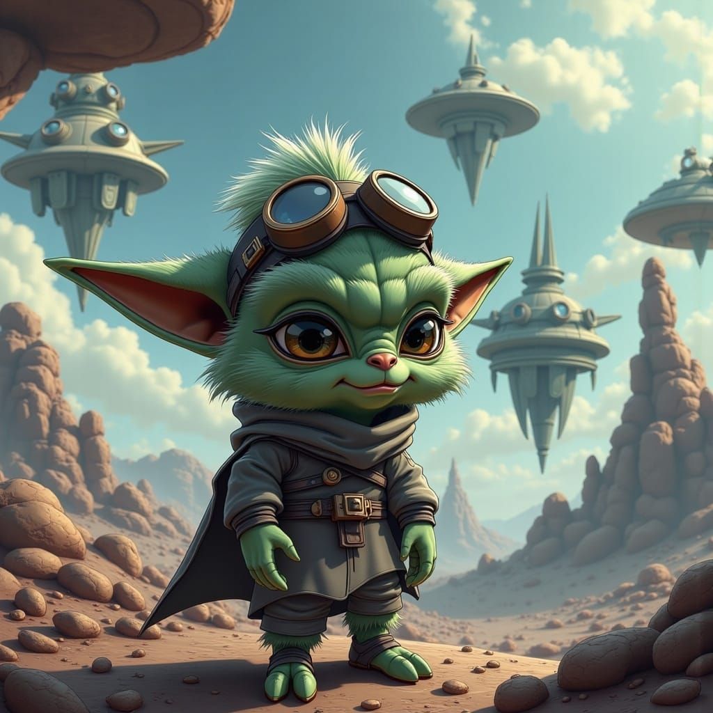 Alien Scientist on a Crystalline Exoplanet