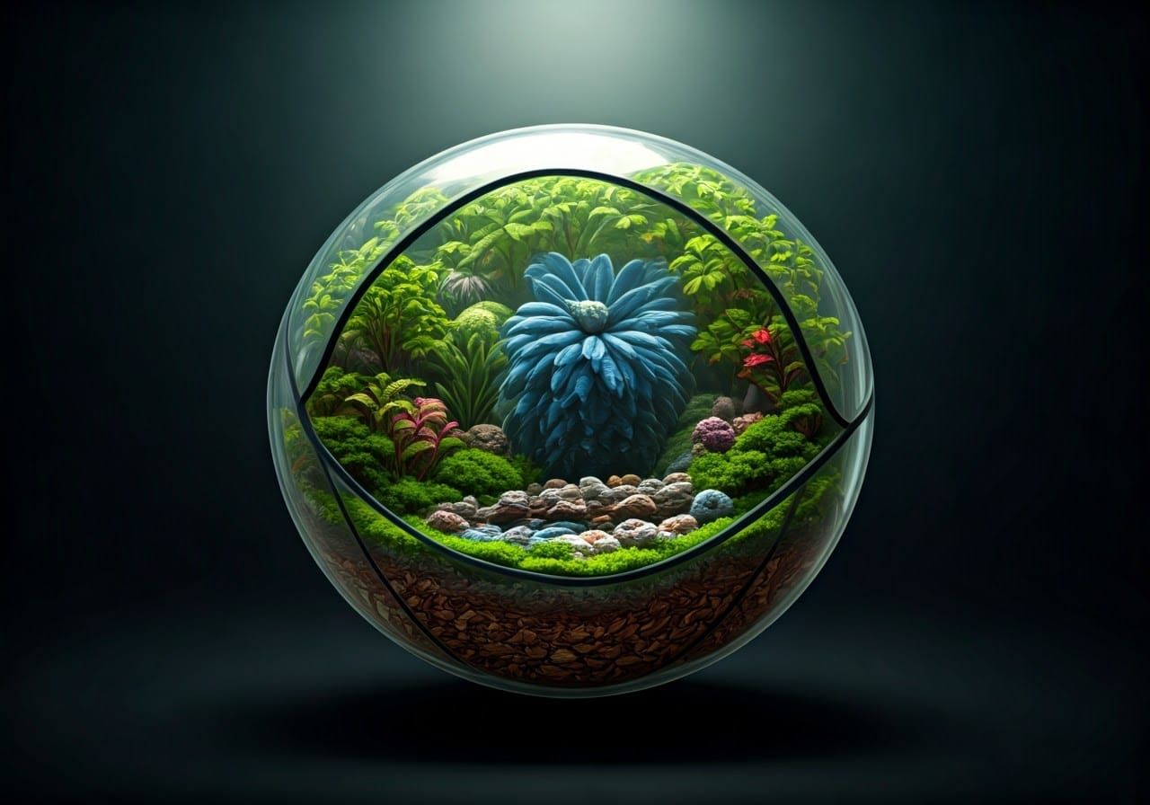 Floating Terrarium: An Antigravity Botanical Garden