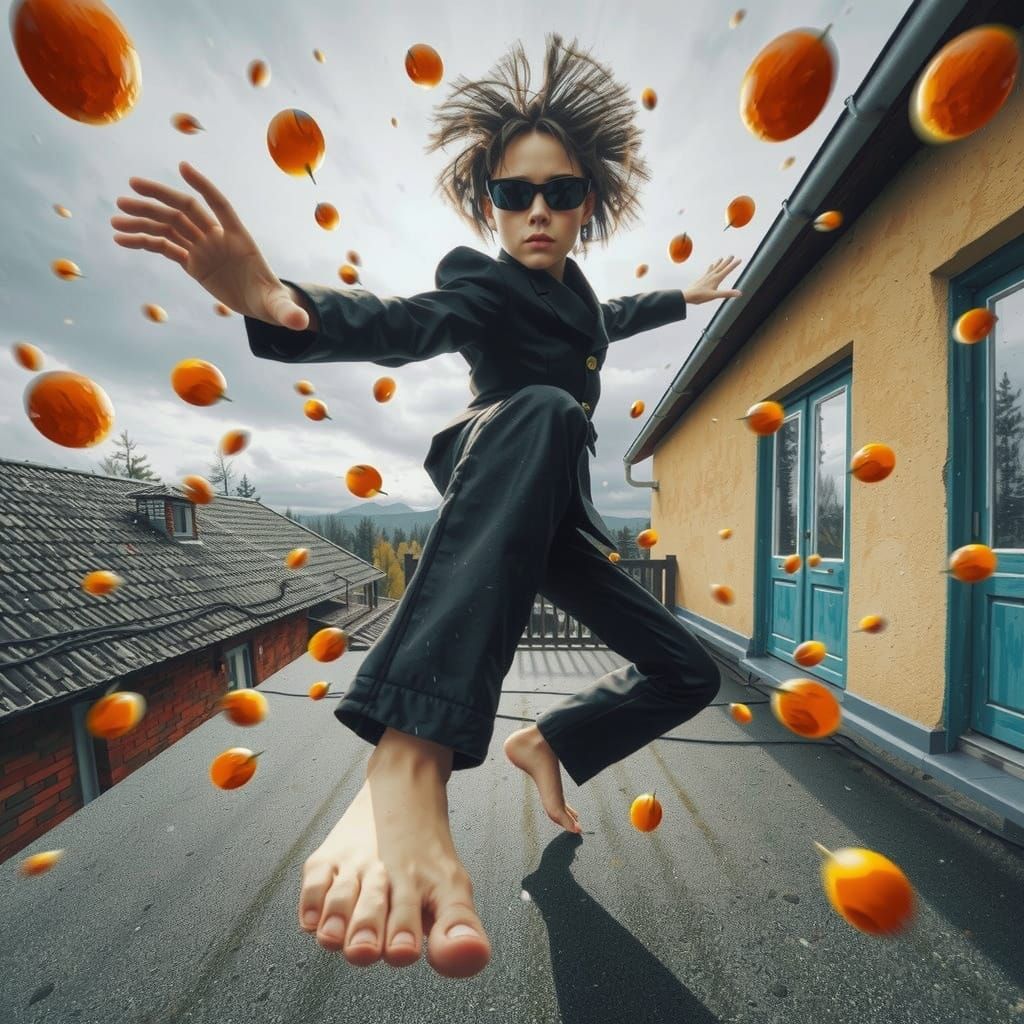 Cyberpunk Hero Emerges from the Shadows