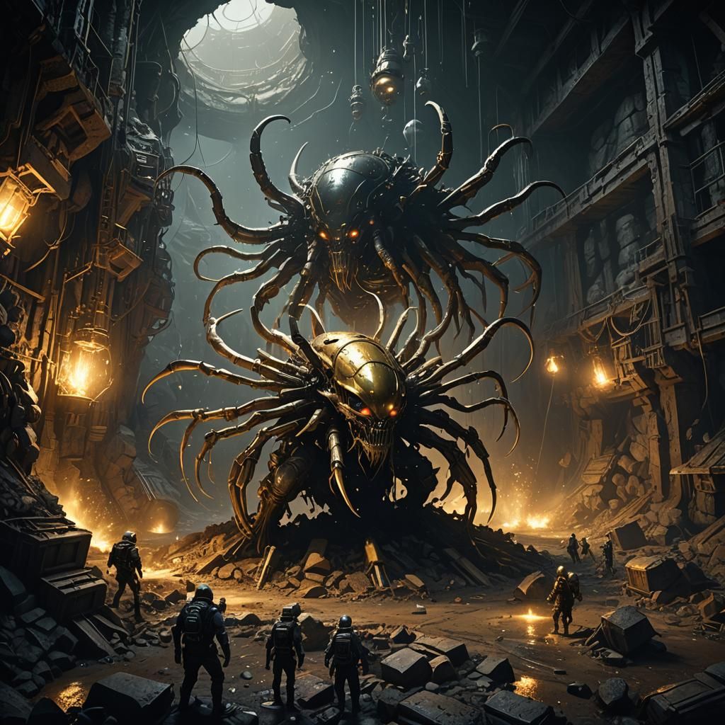 Alien Tick Bombs Swarm Abandoned Gold Mine