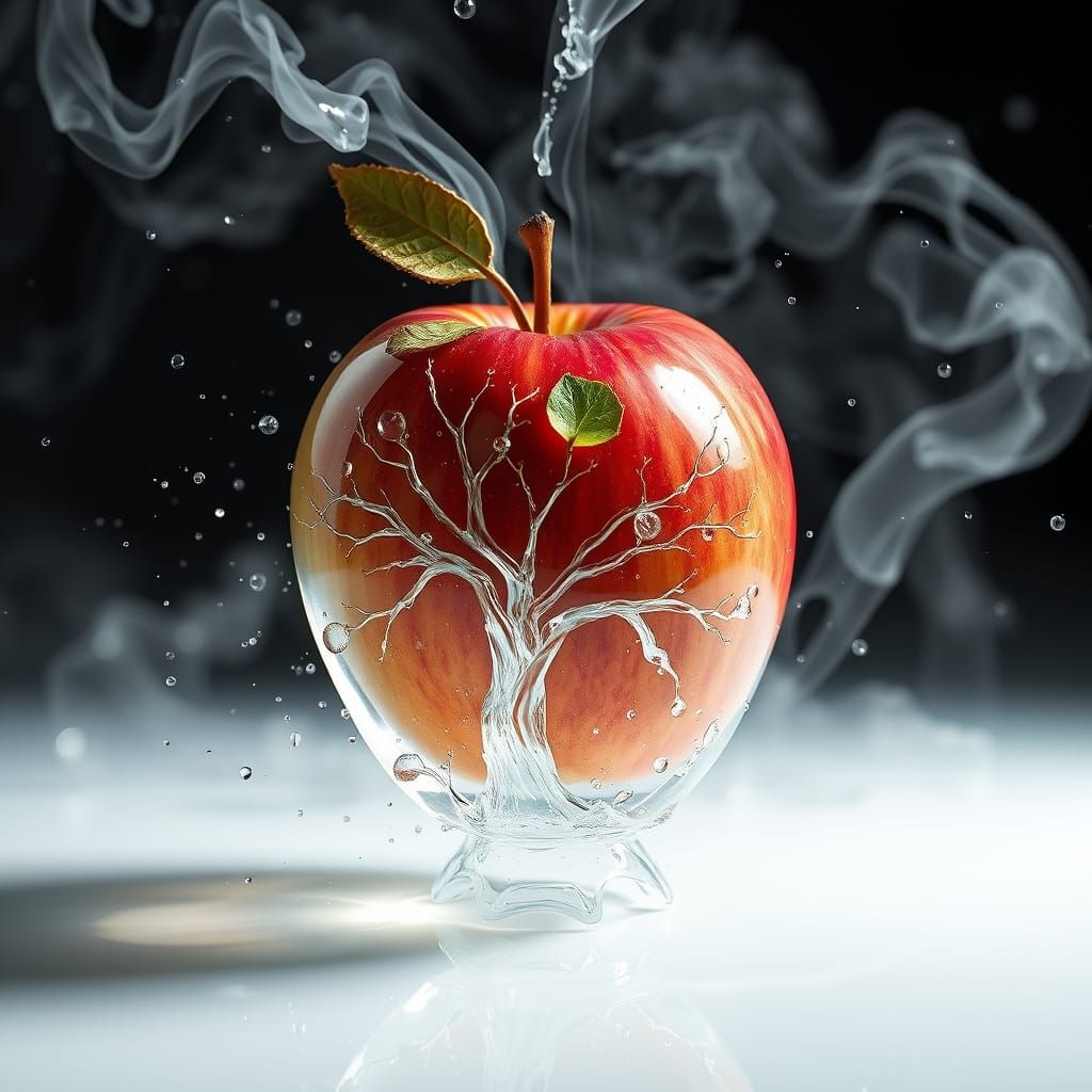 apple crystal tree