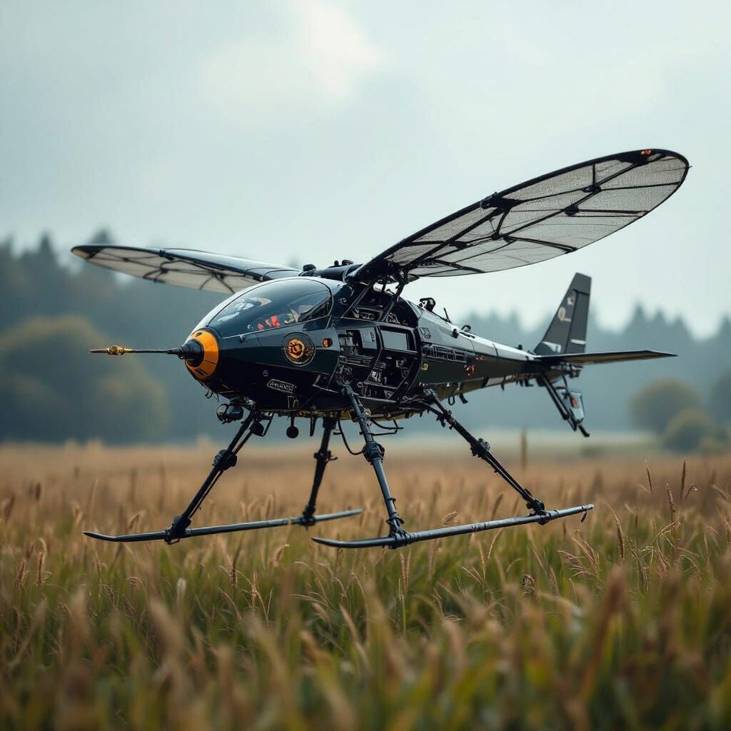Hyperrealistic Insect Flying Machine for One