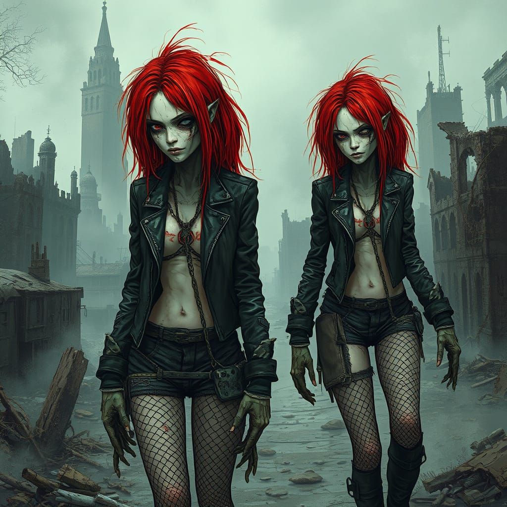 Red Haired Mutants in a Futuristic Wasteland