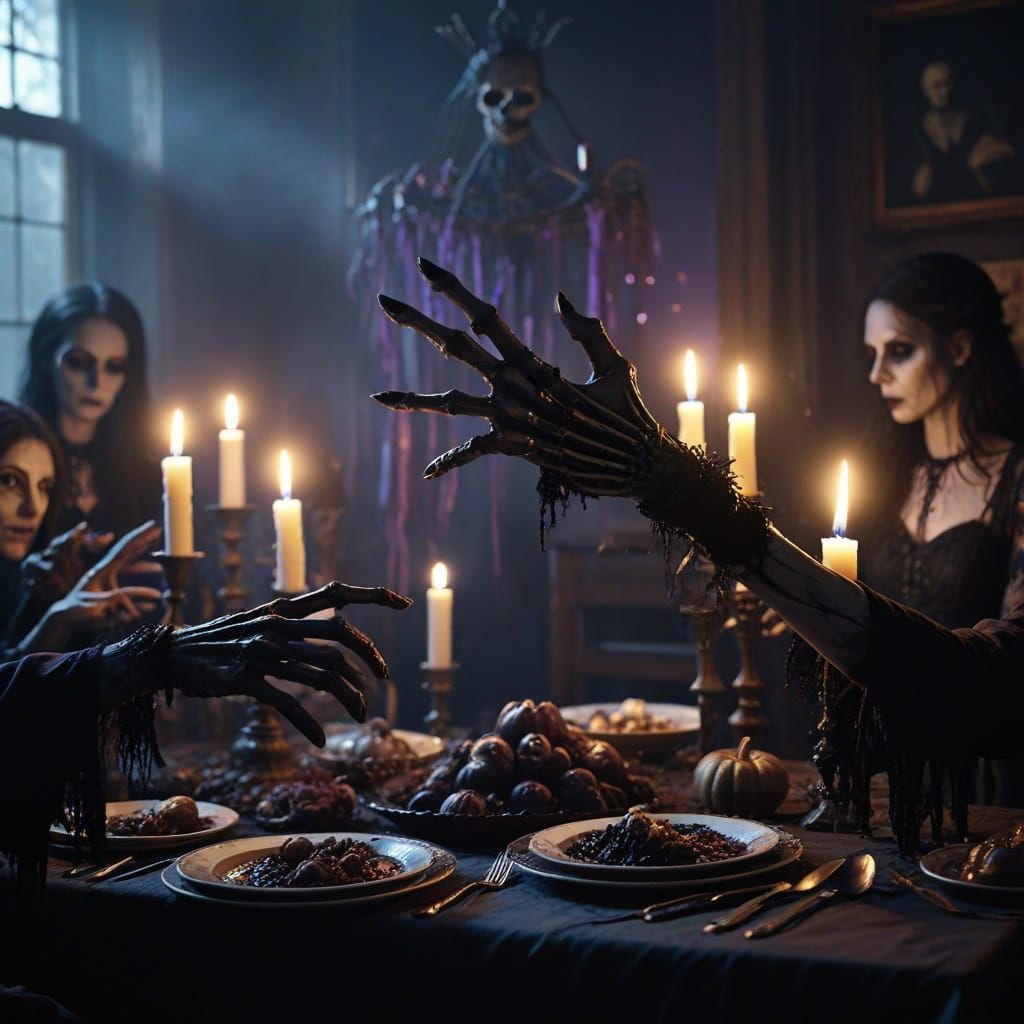 Haunted New Year's Eve Party with Zombies and Goths