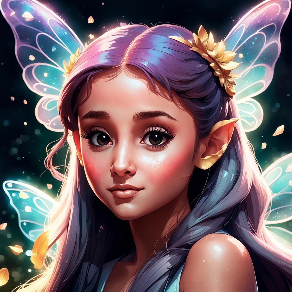 Ariana Grande as a Fairy Portrait
