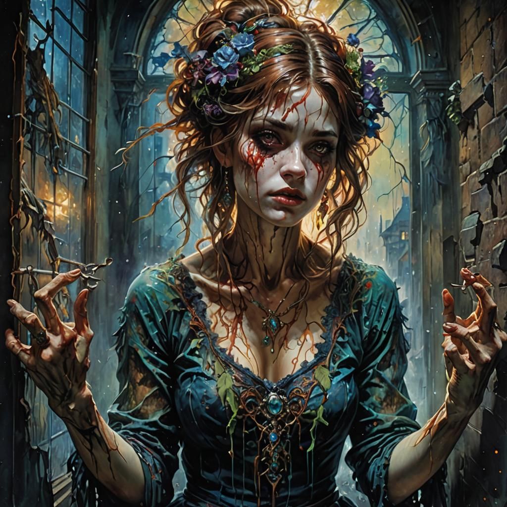 Haunted Soul: A Luminist Horror Portrait