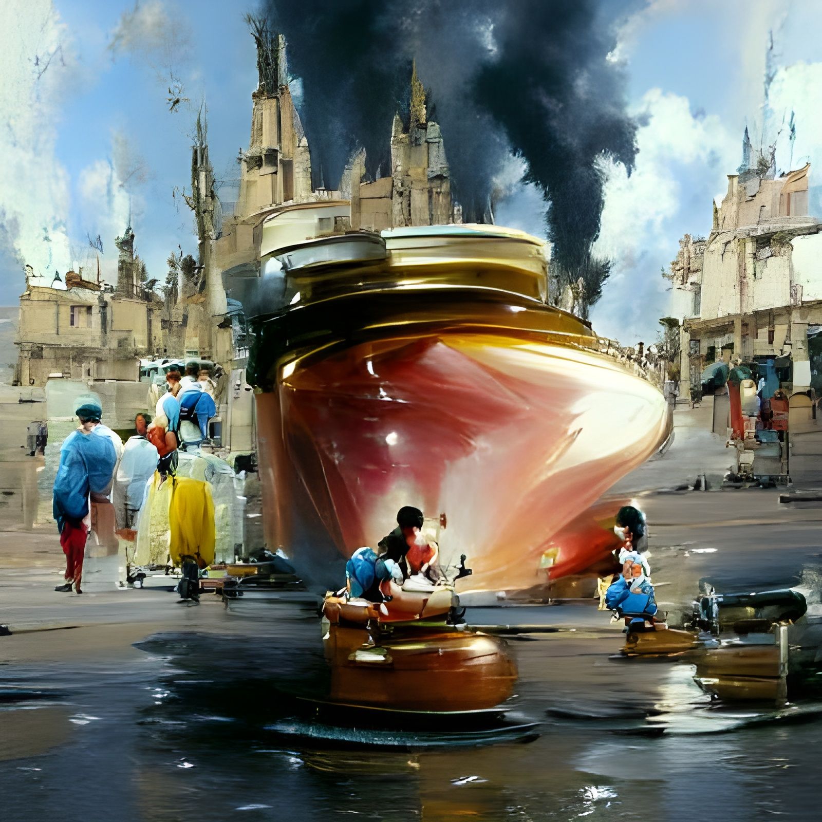 Charming Disney Inspired Oil Painting