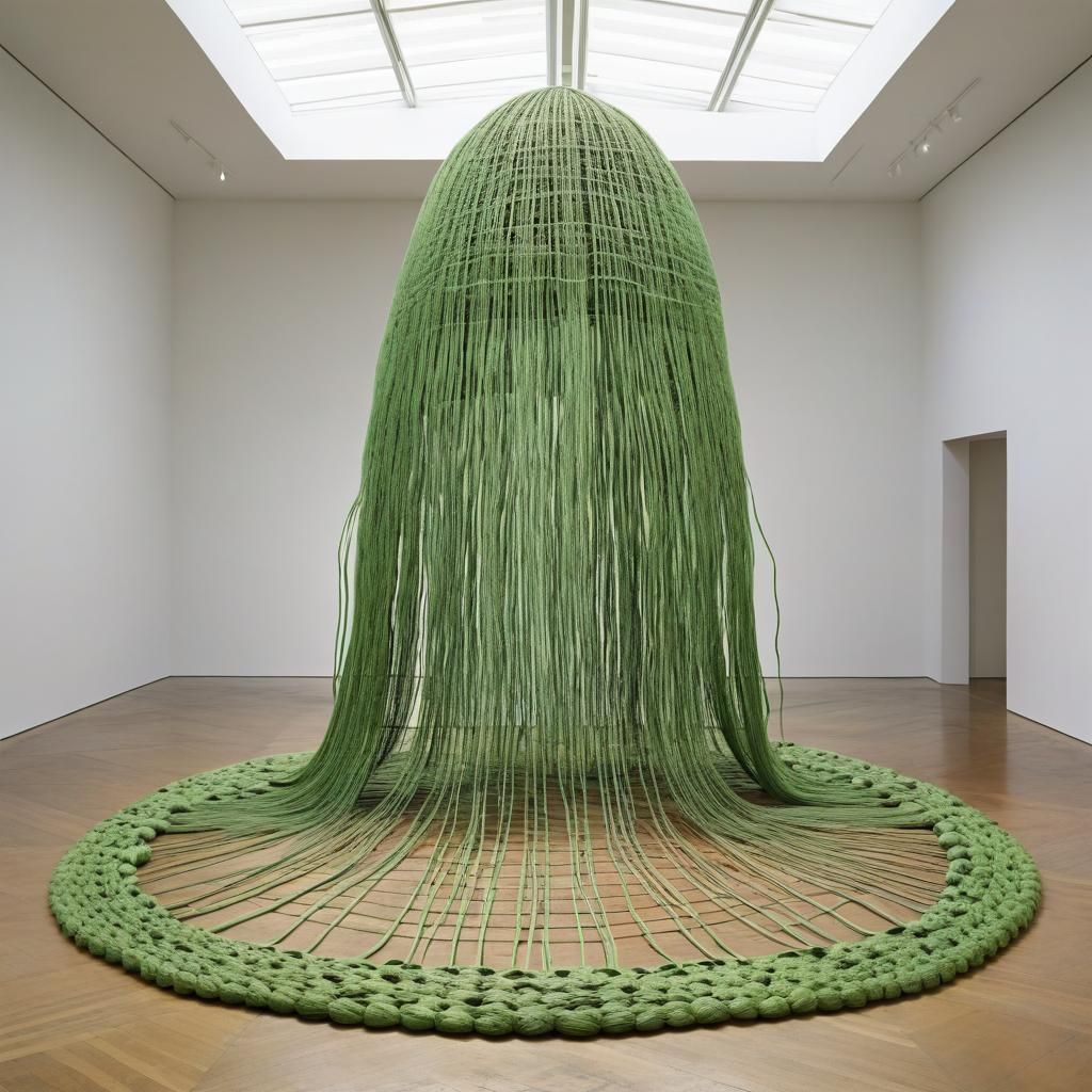 Australian Turtle Entangled in Infinite Network Weaving