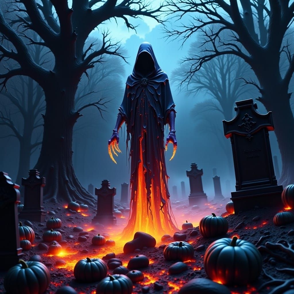 Halloween Reaper in Lava Chrome Finish