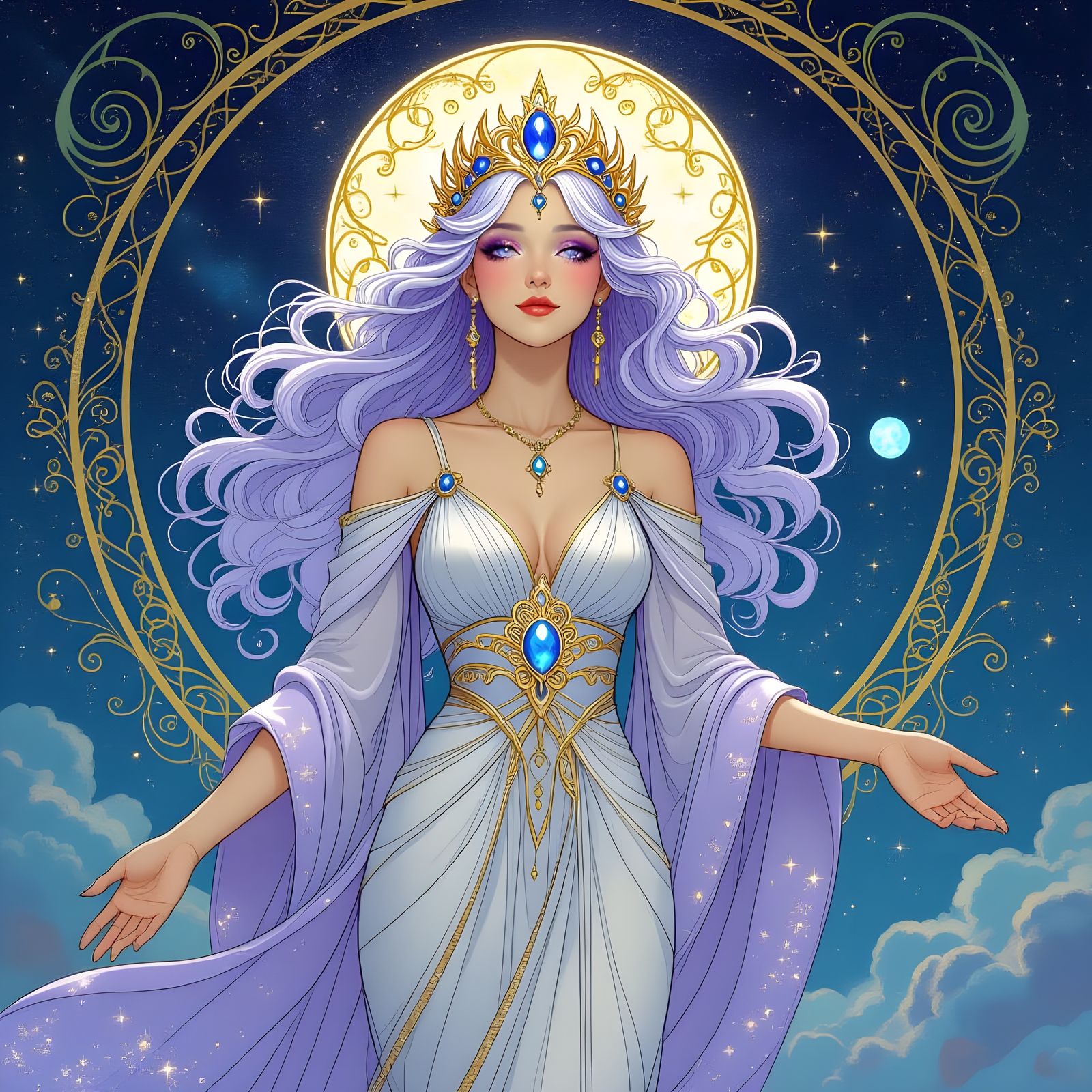 "Stellar Bloom: The Cosmic Queen"