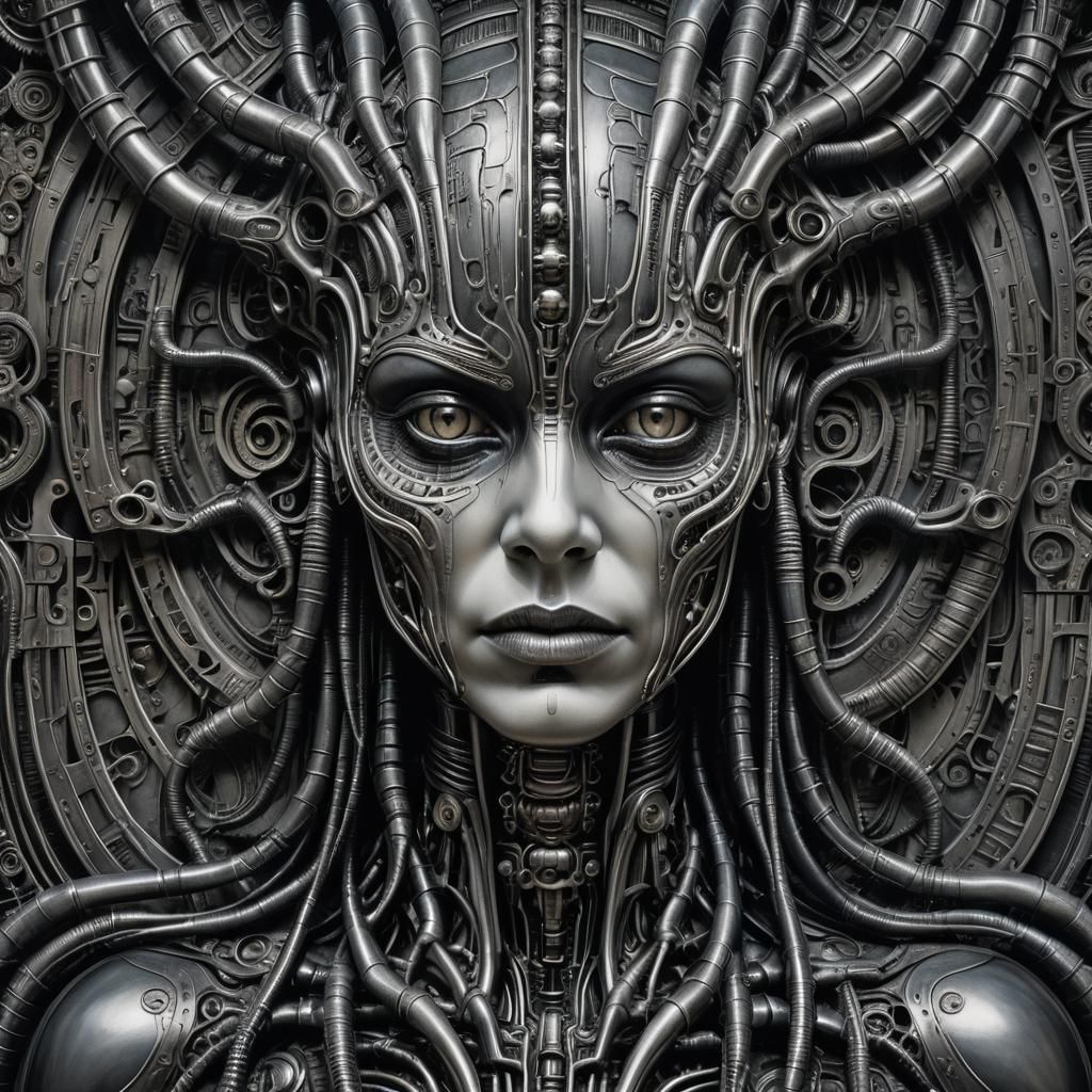 Inspired by 'Li I' painted by Giger