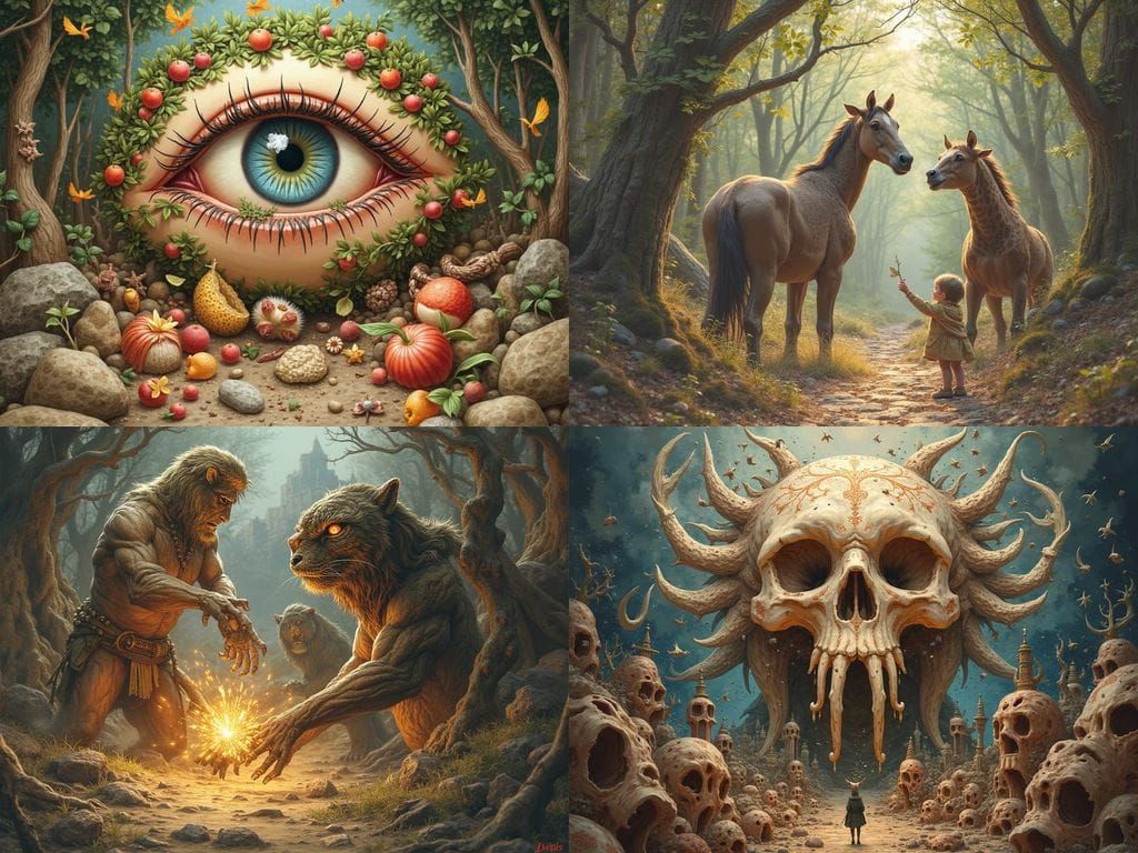 Surreal Dreamscape of a Futuristic Landscape