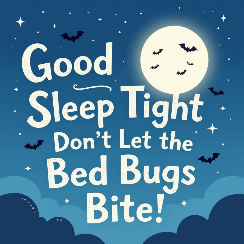 Whimsical Night Sky Poster with Sleepy Rhyme