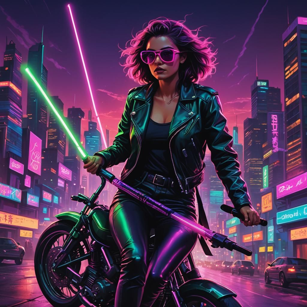 Prompt: Witch riding a futuristic broom / Result: Umm…