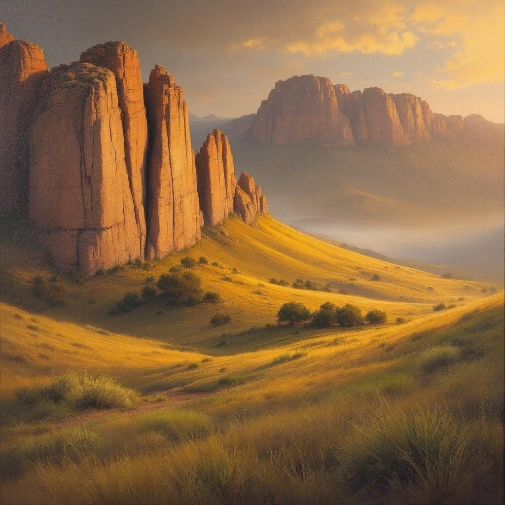 Golden Gate Highlands Park: Clarens Sandstone in Impressioni...