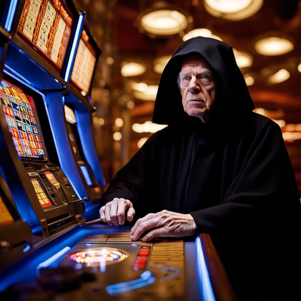 Emperor Palpatine Plays Slots: Professional Portrait