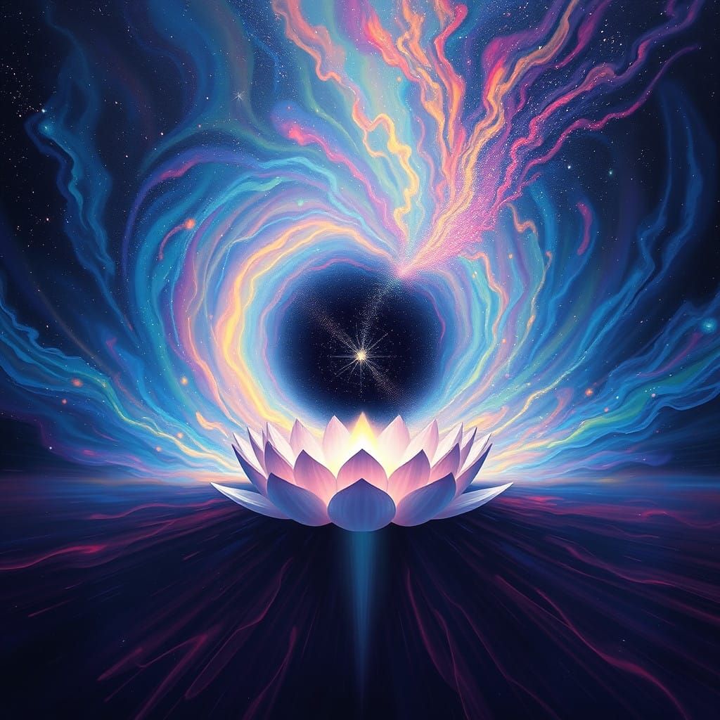 Divine Cosmic Vortex in Ethereal Style