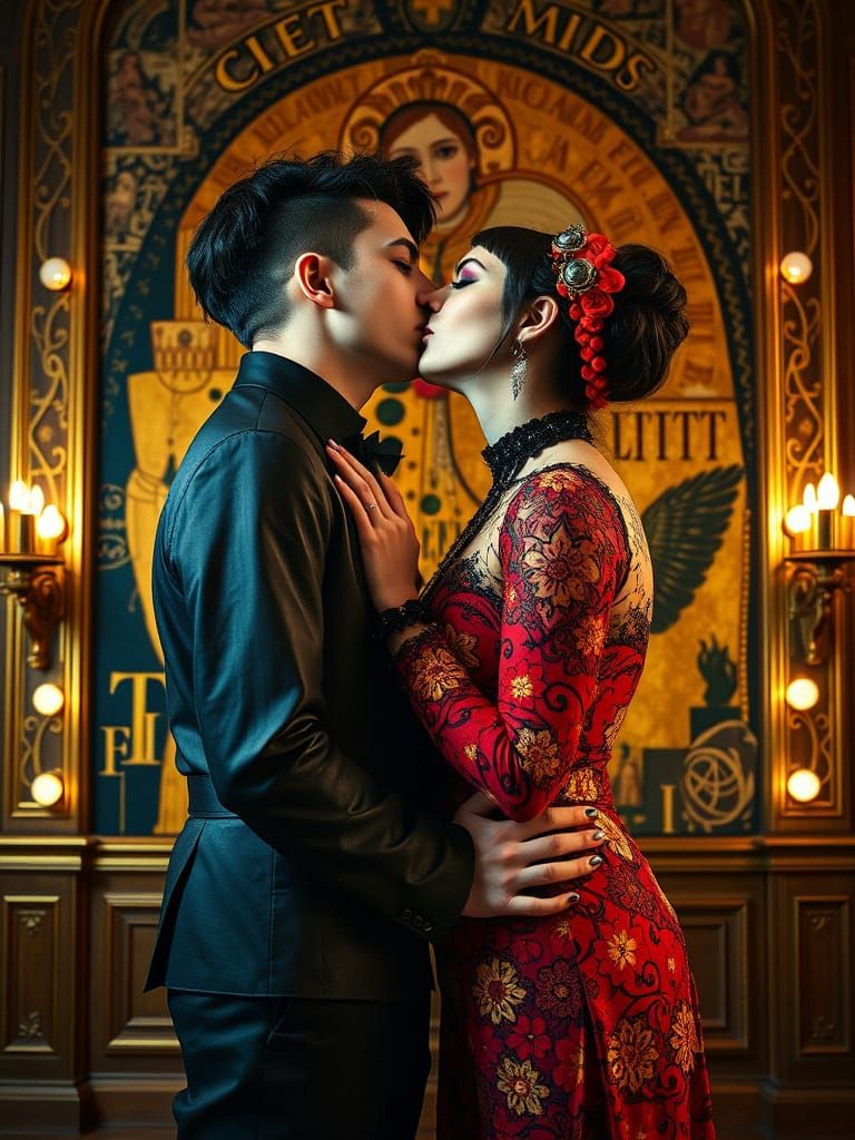 Gothic Punk Reimagining of The Kiss