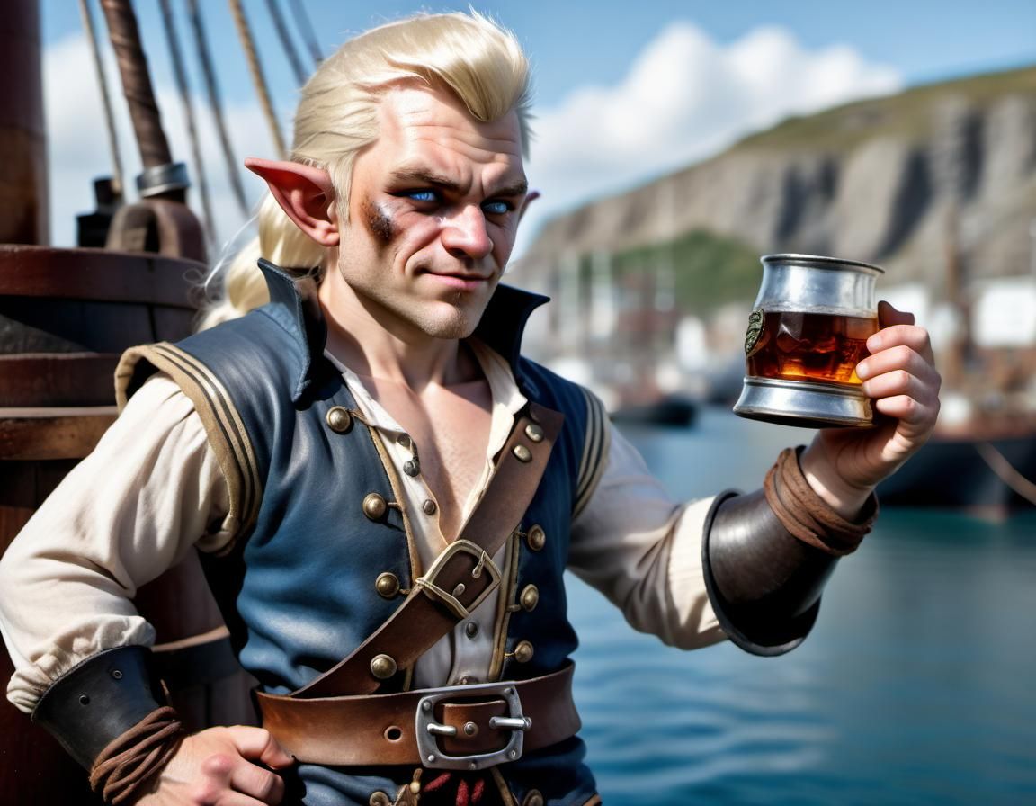 Halfling barbarian with a sailor background