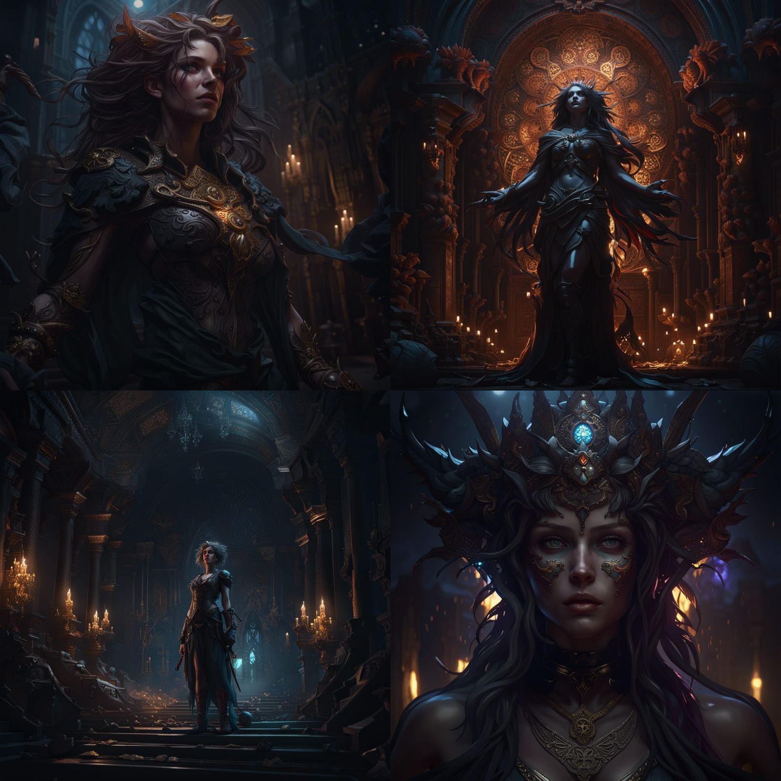 Dark Empath: Hyperdetailed Dark Fantasy Concept Art