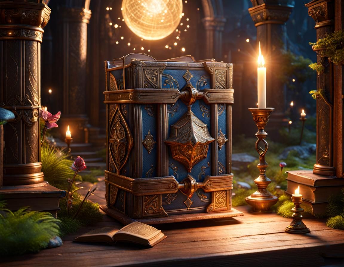 Magical Book Trap Bursting With Fantasy World