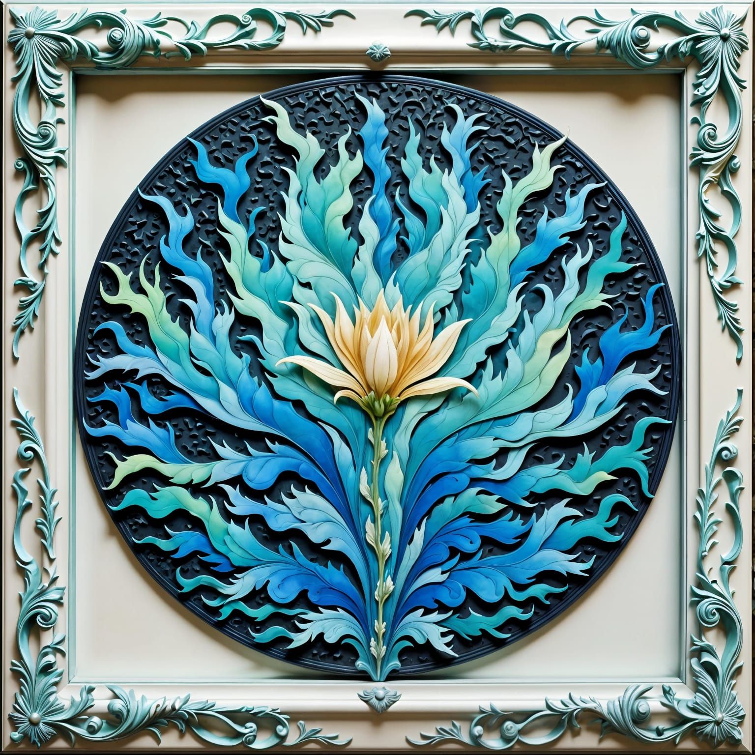 A Turbocharged Futurist Masterpiece in Turquoise Blue