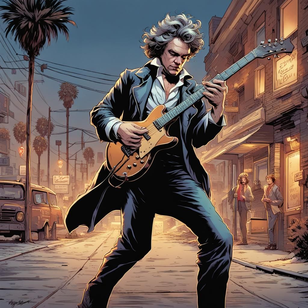Beethoven Rocks LA: Comic Book Art
