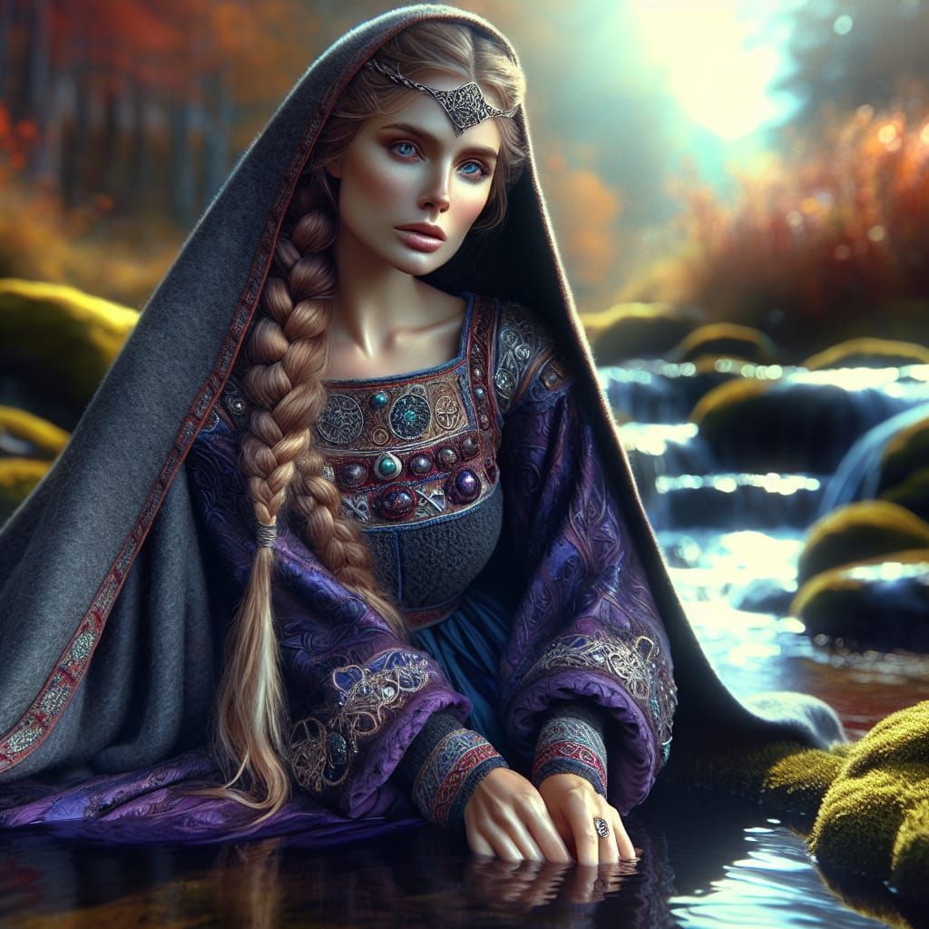 Gallic Celtic Goddess Bricta in Healing Springs