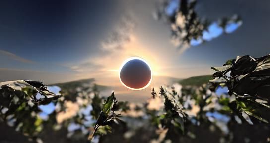 Spectacular Landscape Eclipse in 8K Resolution