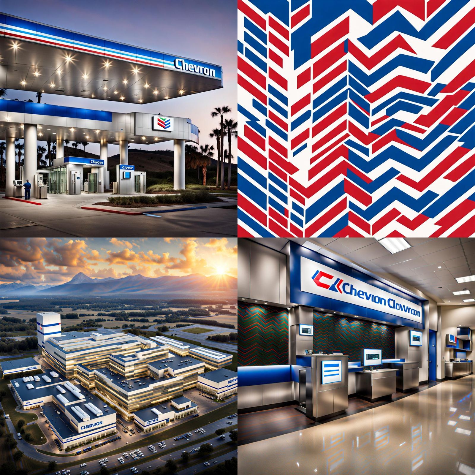 Chevron Corporation Logo, AI Generated