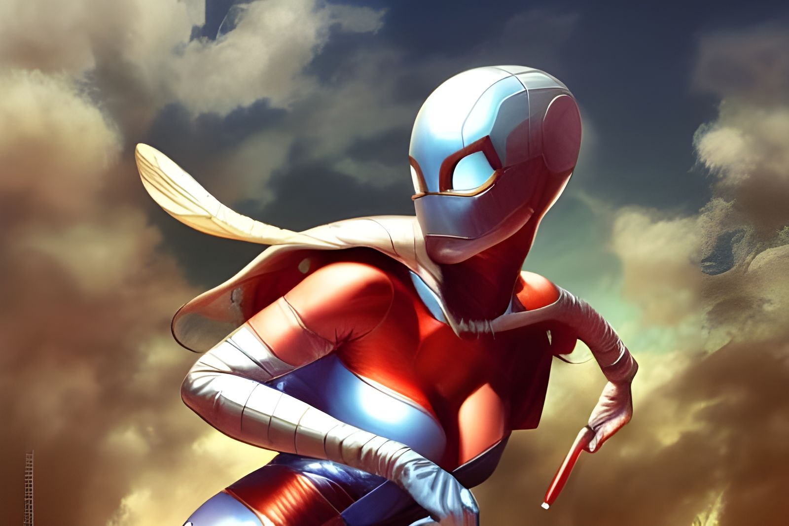 Photorealistic Sudden Innuendo in Marvel Comics Style