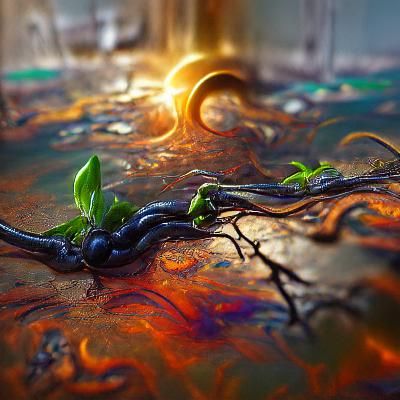 Emergent Life: A Fantastical Digital Painting