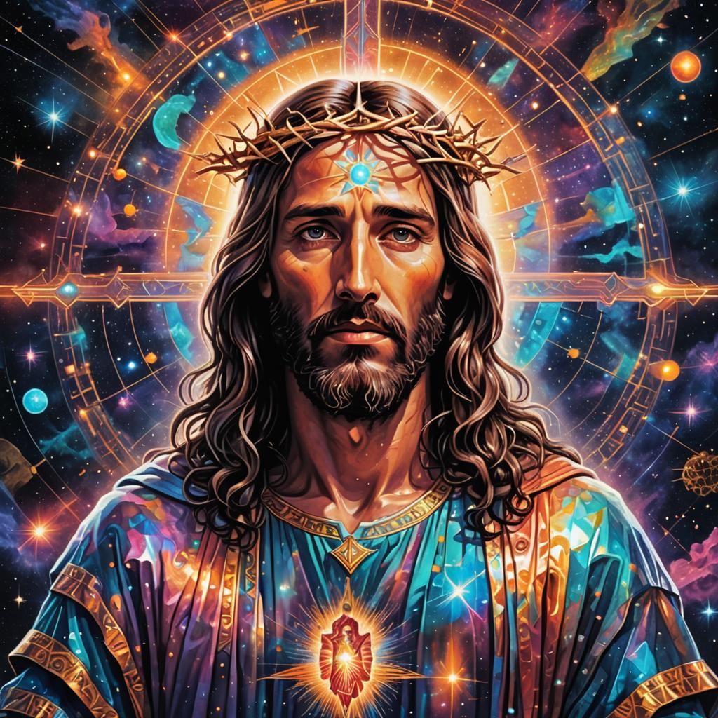 Holographic Jesus Christ in Cosmic Astral Style