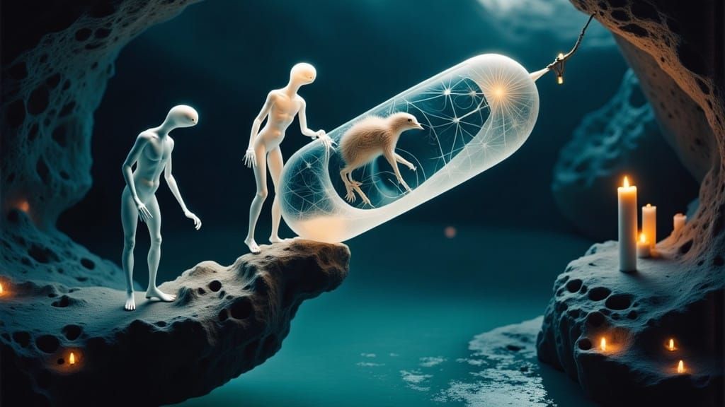 Ethereal Aliens Aid Shapeshifter on Treacherous Bridge