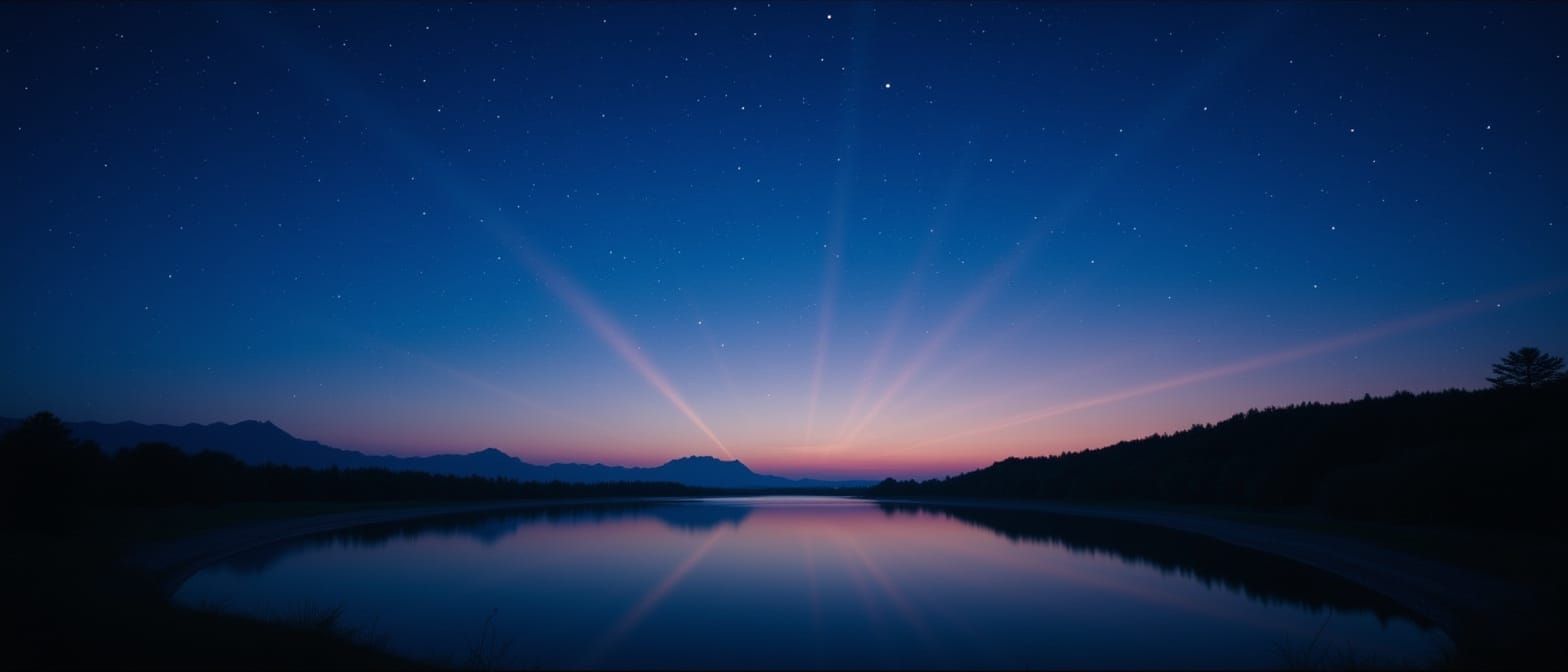 radial reflections from the star