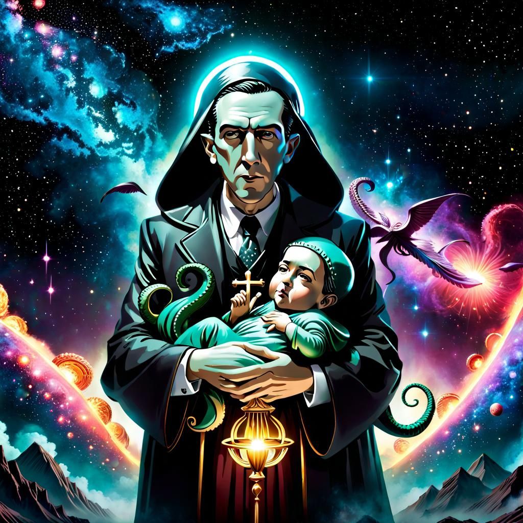 Lovecraft and Cthulhu in Exploding Galaxy