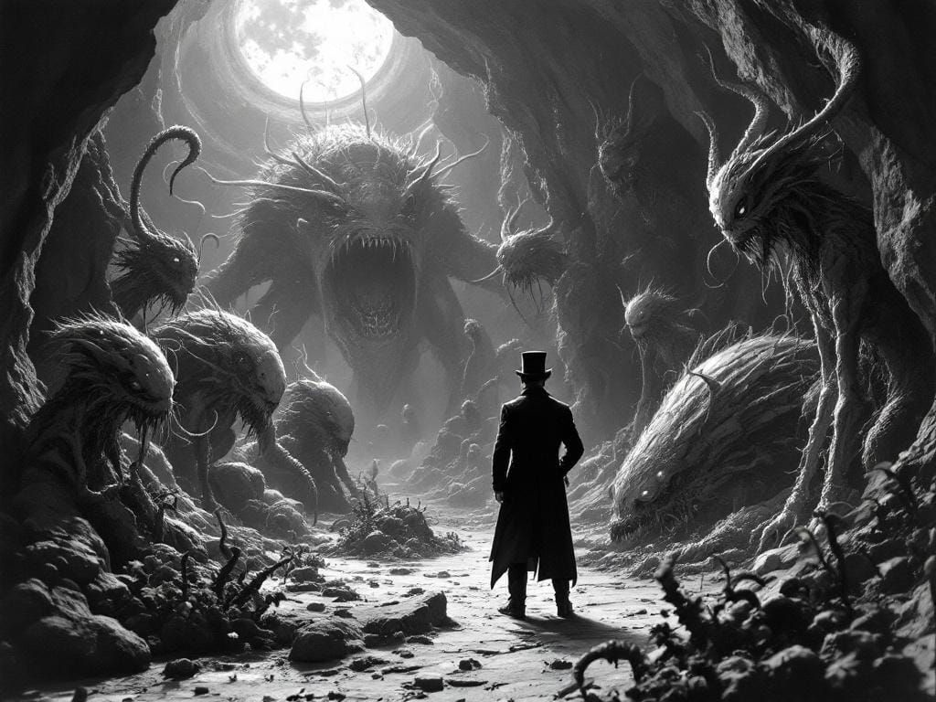 A Sci-Fi Scene Inspired by Georges Méliès