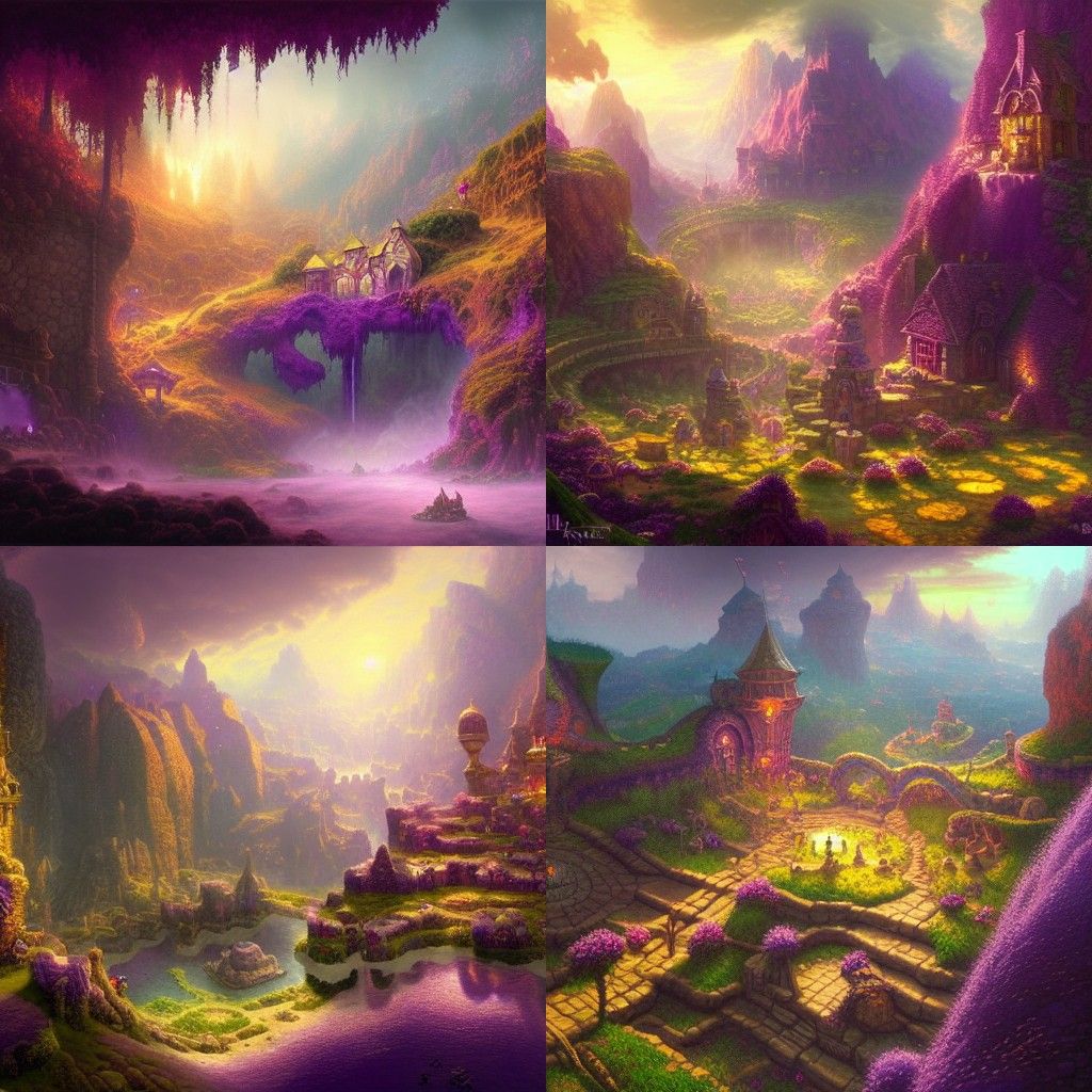 Amethyst Light in Underground Dwarf Kingdom