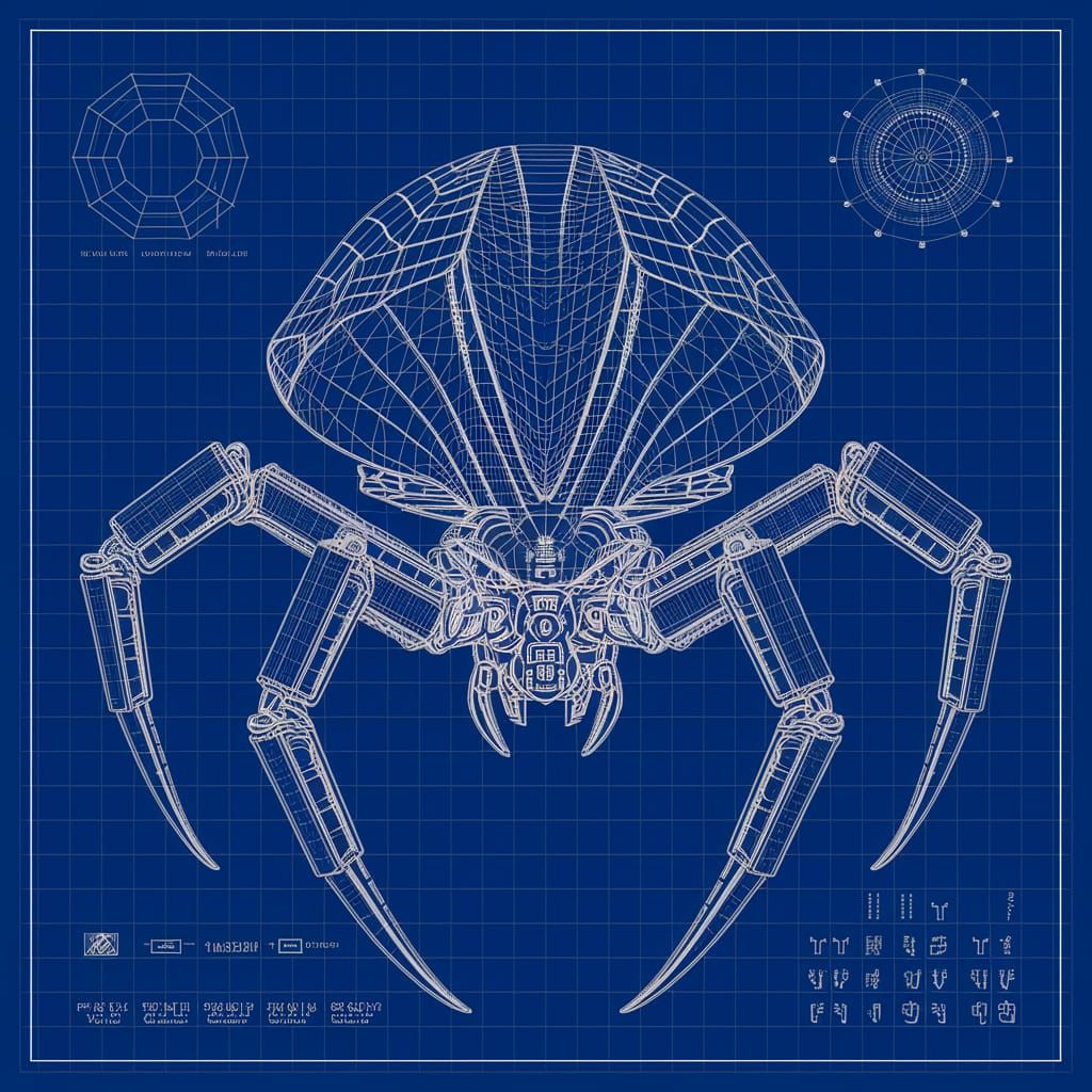Insectoid Alien Spaceship Blueprint