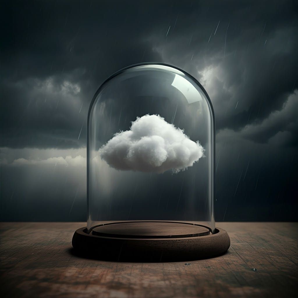 Cloud in Cloche: Surreal Still Life