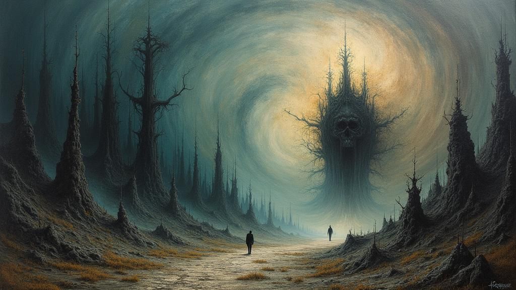 Ethereal Dreamlike Finale in Abstract Expressionist Style