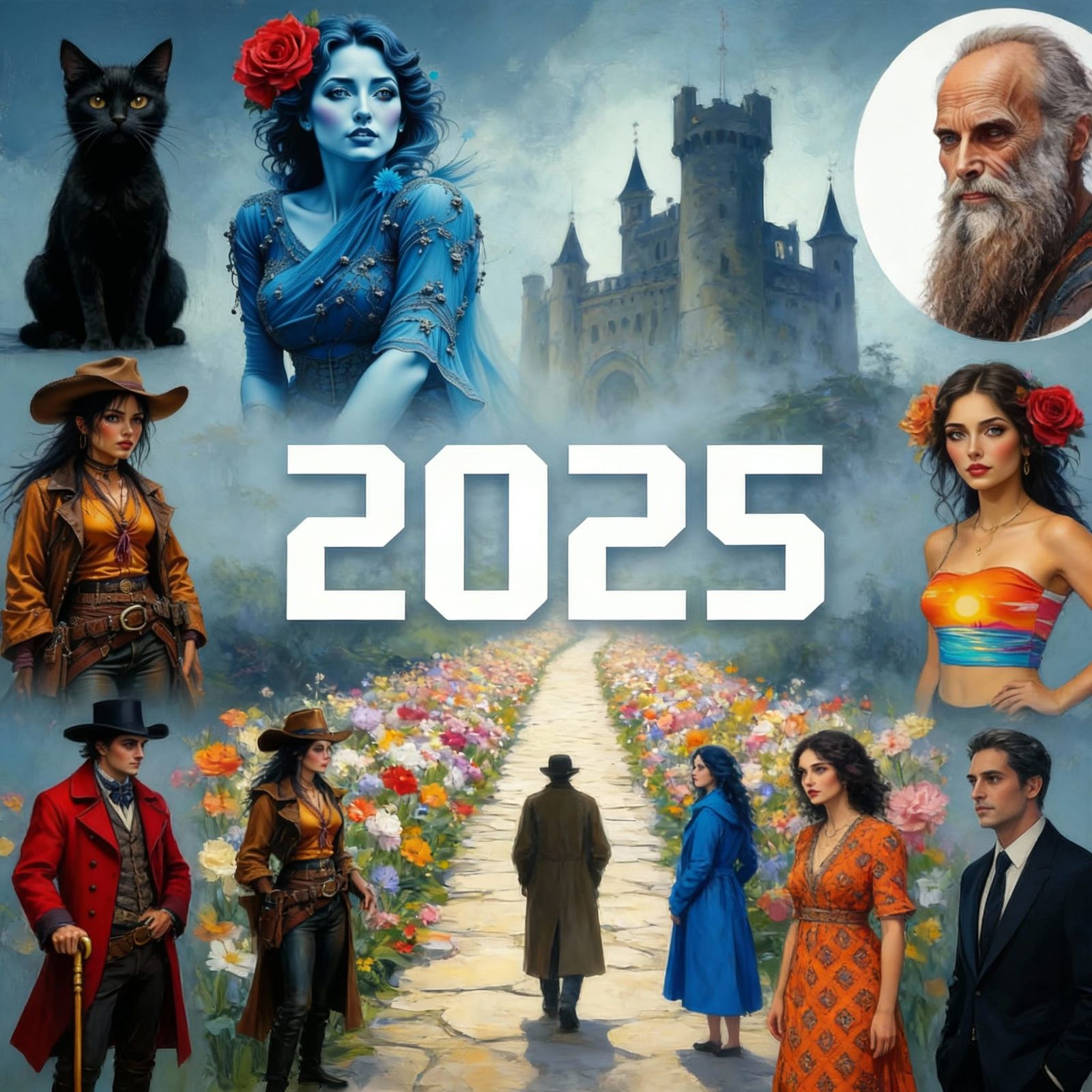 AI Art Collage: 2025 Highlights