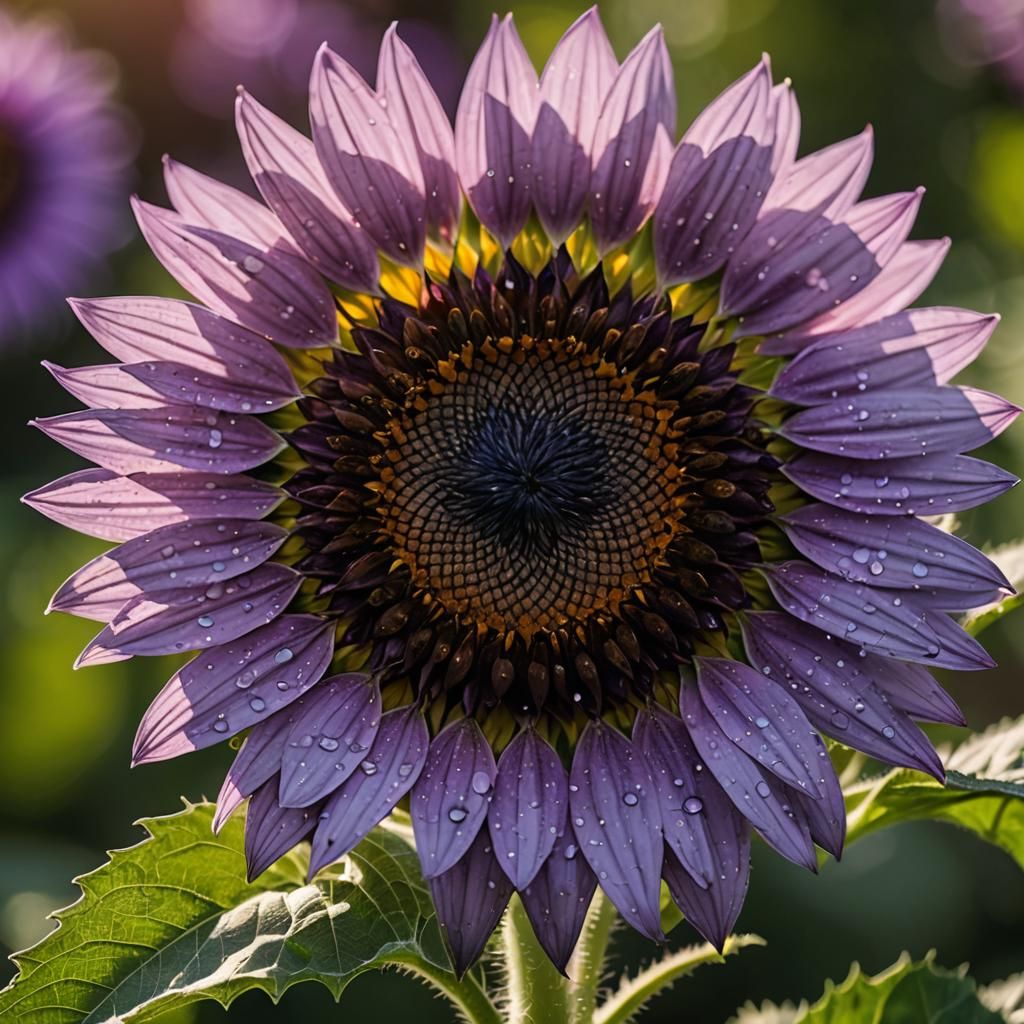 Stunning Purple Sunflower: Professional Photography